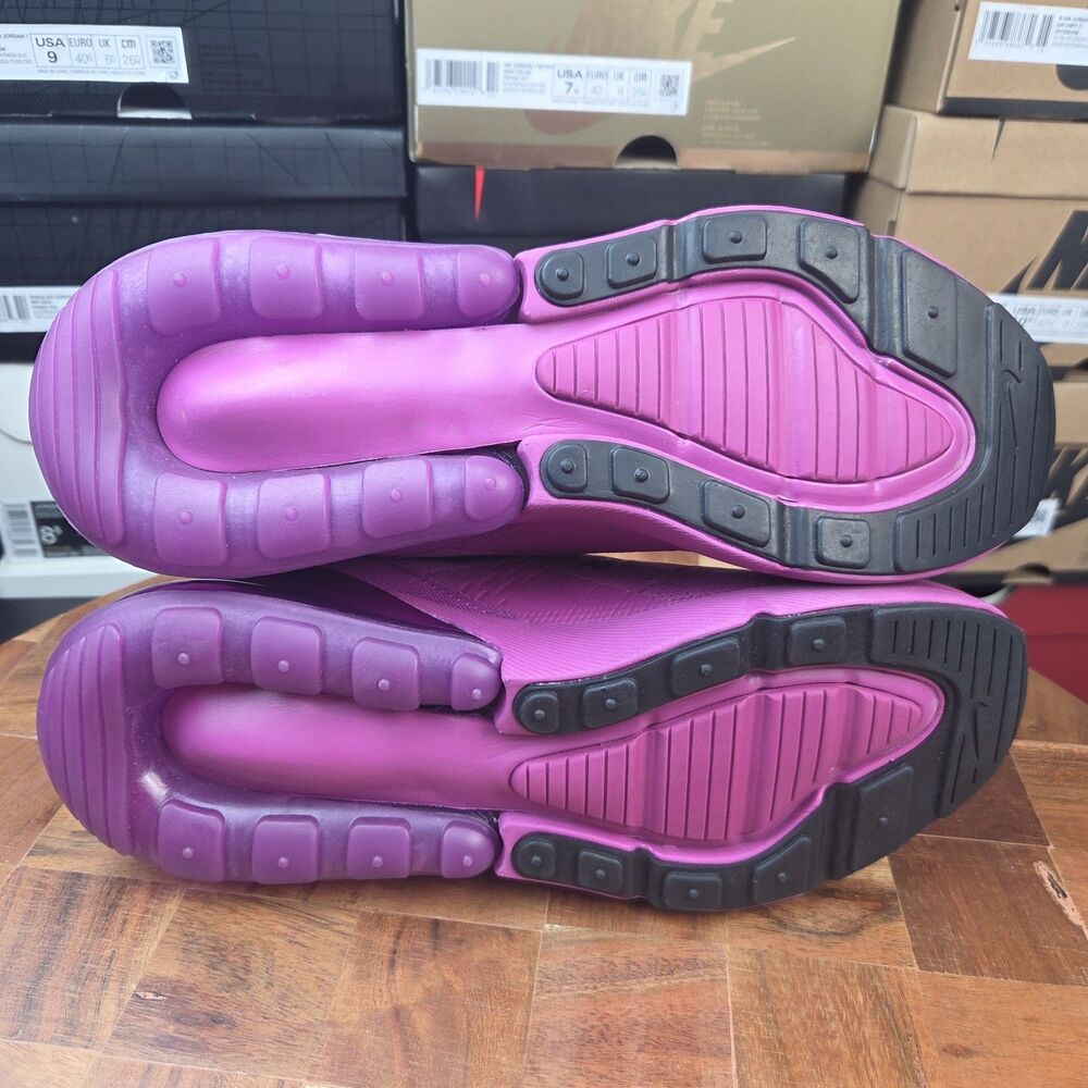 Nike Air Max 270 Fuchsia Fury Purple AH6789-501 Sneaker Shoes Women's sz 7.5 - Picture 7 of 9